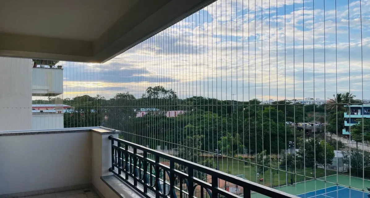 Invisible Grill Nets for Balcony